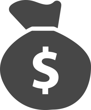 Web ve Grafiksel Tasarım için Minimalist Torba Simgesi Tasarım Biçimi Siyah ve Beyaz PNG