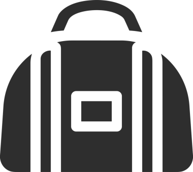 Web ve Grafiksel Tasarım için Minimalist Torba Simgesi Tasarım Biçimi Siyah ve Beyaz PNG