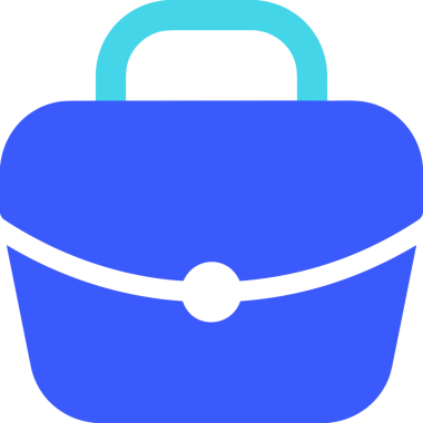 Web ve Grafiksel Tasarım için Minimalist Torba Simgesi Tasarım Biçimi Siyah ve Beyaz PNG