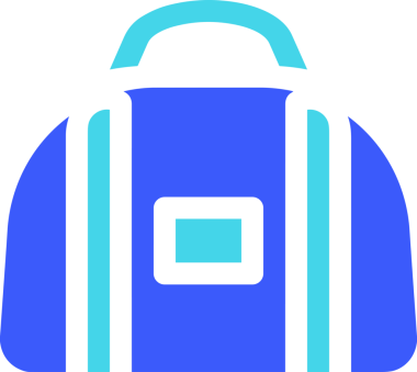 Web ve Grafiksel Tasarım için Minimalist Torba Simgesi Tasarım Biçimi Siyah ve Beyaz PNG