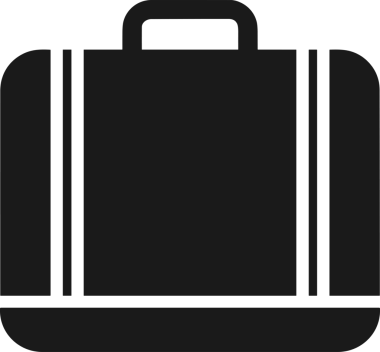 Web ve Grafiksel Tasarım için Minimalist Torba Simgesi Tasarım Biçimi Siyah ve Beyaz PNG