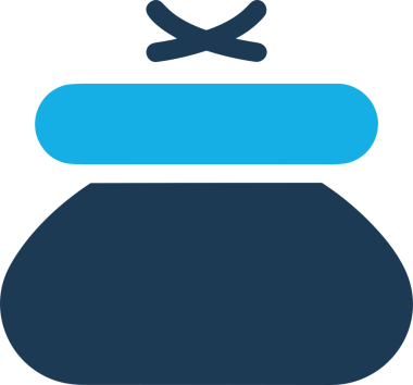 Web ve Grafiksel Tasarım için Minimalist Torba Simgesi Tasarım Biçimi Siyah ve Beyaz PNG