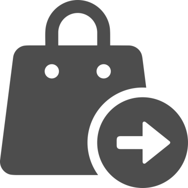 Web ve Grafiksel Tasarım için Minimalist Torba Simgesi Tasarım Biçimi Siyah ve Beyaz PNG