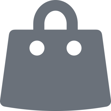 Web ve Grafiksel Tasarım için Minimalist Torba Simgesi Tasarım Biçimi Siyah ve Beyaz PNG