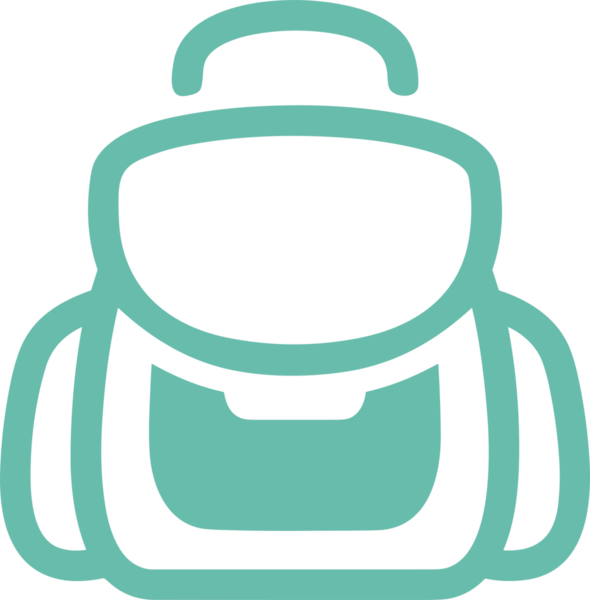 Web ve Grafiksel Tasarım için Minimalist Torba Simgesi Tasarım Biçimi Siyah ve Beyaz PNG