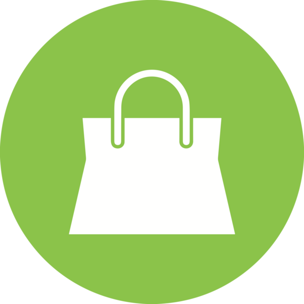 Web ve Grafiksel Tasarım için Minimalist Torba Simgesi Tasarım Biçimi Siyah ve Beyaz PNG