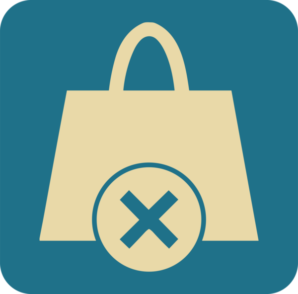 Web ve Grafiksel Tasarım için Minimalist Torba Simgesi Tasarım Biçimi Siyah ve Beyaz PNG