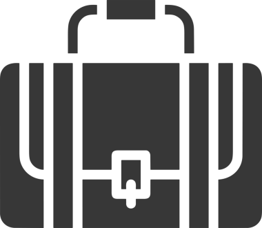 Web ve Grafiksel Tasarım için Minimalist Torba Simgesi Tasarım Biçimi Siyah ve Beyaz PNG