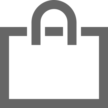 Web ve Grafiksel Tasarım için Minimalist Torba Simgesi Tasarım Biçimi Siyah ve Beyaz PNG