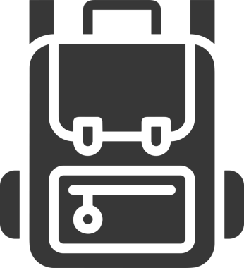 Web ve Grafiksel Tasarım için Minimalist Torba Simgesi Tasarım Biçimi Siyah ve Beyaz PNG