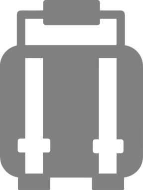 Web ve Grafiksel Tasarım için Minimalist Torba Simgesi Tasarım Biçimi Siyah ve Beyaz PNG