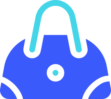 Web ve Grafiksel Tasarım için Minimalist Torba Simgesi Tasarım Biçimi Siyah ve Beyaz PNG