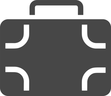 Web ve Grafiksel Tasarım için Minimalist Torba Simgesi Tasarım Biçimi Siyah ve Beyaz PNG