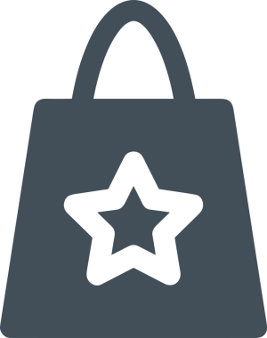 Web ve Grafiksel Tasarım için Minimalist Torba Simgesi Tasarım Biçimi Siyah ve Beyaz PNG