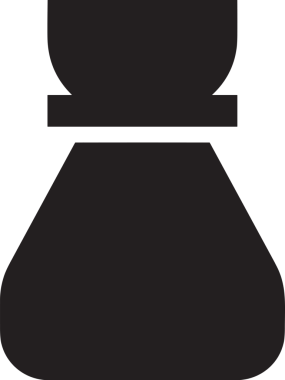 Web ve Grafiksel Tasarım için Minimalist Torba Simgesi Tasarım Biçimi Siyah ve Beyaz PNG