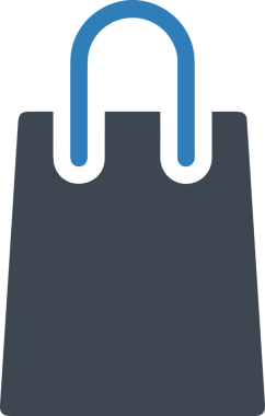 Web ve Grafiksel Tasarım için Minimalist Torba Simgesi Tasarım Biçimi Siyah ve Beyaz PNG