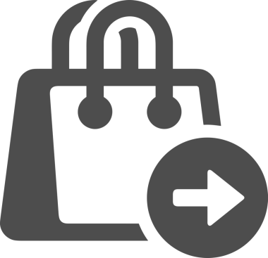 Web ve Grafiksel Tasarım için Minimalist Torba Simgesi Tasarım Biçimi Siyah ve Beyaz PNG