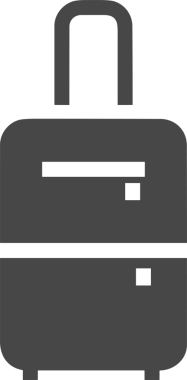 Web ve Grafiksel Tasarım için Minimalist Torba Simgesi Tasarım Biçimi Siyah ve Beyaz PNG