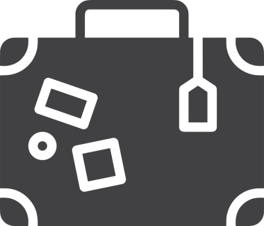 Web ve Grafiksel Tasarım için Minimalist Torba Simgesi Tasarım Biçimi Siyah ve Beyaz PNG