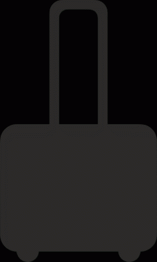 Web ve Grafiksel Tasarım için Minimalist Torba Simgesi Tasarım Biçimi Siyah ve Beyaz PNG