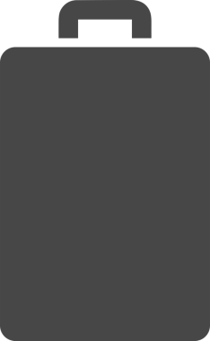 Web ve Grafiksel Tasarım için Minimalist Torba Simgesi Tasarım Biçimi Siyah ve Beyaz PNG