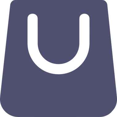 Web ve Grafiksel Tasarım için Minimalist Torba Simgesi Tasarım Biçimi Siyah ve Beyaz PNG