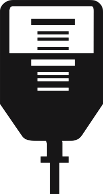 Web ve Grafiksel Tasarım için Minimalist Torba Simgesi Tasarım Biçimi Siyah ve Beyaz PNG