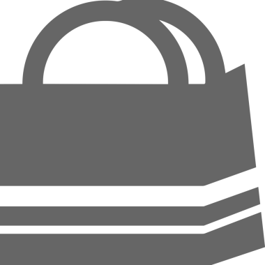 Web ve Grafiksel Tasarım için Minimalist Torba Simgesi Tasarım Biçimi Siyah ve Beyaz PNG