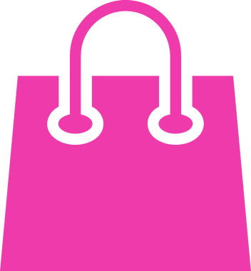 Web ve Grafiksel Tasarım için Minimalist Torba Simgesi Tasarım Biçimi Siyah ve Beyaz PNG