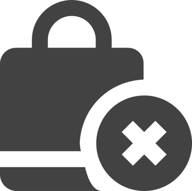 Web ve Grafiksel Tasarım için Minimalist Torba Simgesi Tasarım Biçimi Siyah ve Beyaz PNG