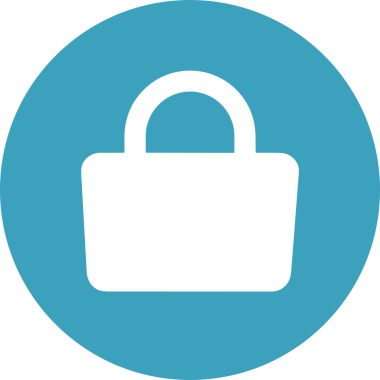 Web ve Grafiksel Tasarım için Minimalist Torba Simgesi Tasarım Biçimi Siyah ve Beyaz PNG