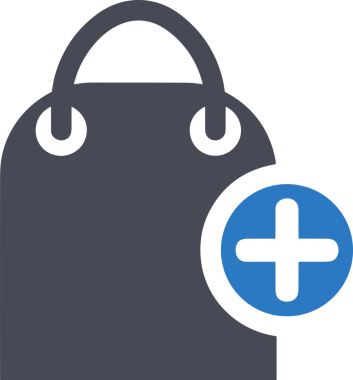 Web ve Grafiksel Tasarım için Minimalist Torba Simgesi Tasarım Biçimi Siyah ve Beyaz PNG