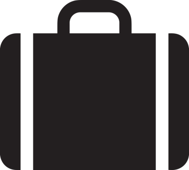 Web ve Grafiksel Tasarım için Minimalist Torba Simgesi Tasarım Biçimi Siyah ve Beyaz PNG