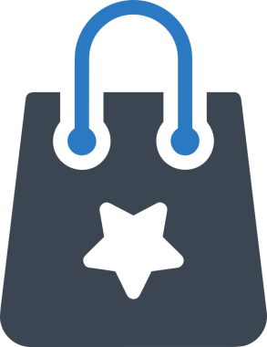 Web ve Grafiksel Tasarım için Minimalist Torba Simgesi Tasarım Biçimi Siyah ve Beyaz PNG