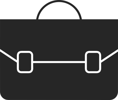 Web ve Grafiksel Tasarım için Minimalist Torba Simgesi Tasarım Biçimi Siyah ve Beyaz PNG