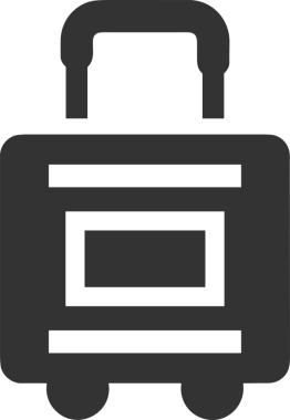 Web ve Grafiksel Tasarım için Minimalist Torba Simgesi Tasarım Biçimi Siyah ve Beyaz PNG