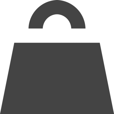 Web ve Grafiksel Tasarım için Minimalist Torba Simgesi Tasarım Biçimi Siyah ve Beyaz PNG