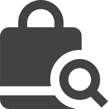 Web ve Grafiksel Tasarım için Minimalist Torba Simgesi Tasarım Biçimi Siyah ve Beyaz PNG