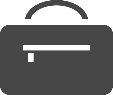 Web ve Grafiksel Tasarım için Minimalist Torba Simgesi Tasarım Biçimi Siyah ve Beyaz PNG