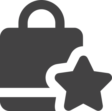 Web ve Grafiksel Tasarım için Minimalist Torba Simgesi Tasarım Biçimi Siyah ve Beyaz PNG