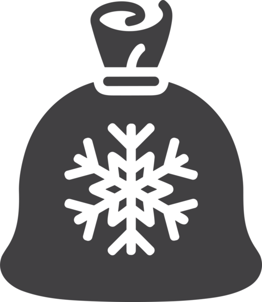 Web ve Grafiksel Tasarım için Minimalist Torba Simgesi Tasarım Biçimi Siyah ve Beyaz PNG