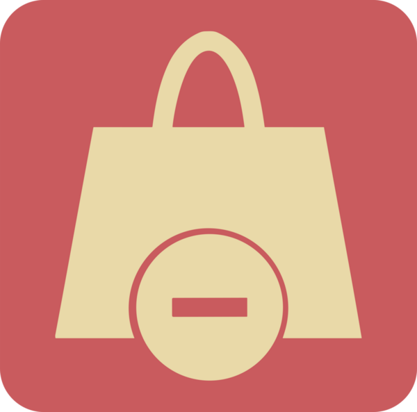 Web ve Grafiksel Tasarım için Minimalist Torba Simgesi Tasarım Biçimi Siyah ve Beyaz PNG