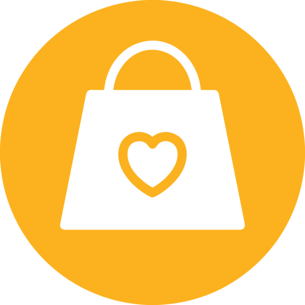 Web ve Grafiksel Tasarım için Minimalist Torba Simgesi Tasarım Biçimi Siyah ve Beyaz PNG