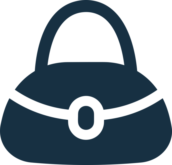 Web ve Grafiksel Tasarım için Minimalist Torba Simgesi Tasarım Biçimi Siyah ve Beyaz PNG