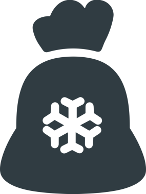 Web ve Grafiksel Tasarım için Minimalist Torba Simgesi Tasarım Biçimi Siyah ve Beyaz PNG