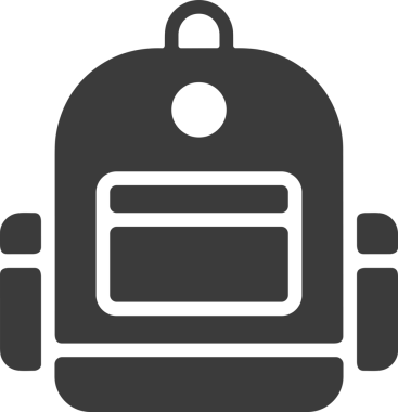 Web ve Grafiksel Tasarım için Minimalist Torba Simgesi Tasarım Biçimi Siyah ve Beyaz PNG