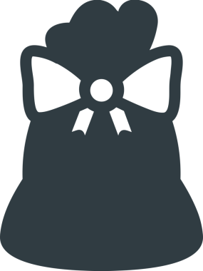 Web ve Grafiksel Tasarım için Minimalist Torba Simgesi Tasarım Biçimi Siyah ve Beyaz PNG