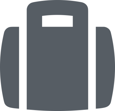 Web ve Grafiksel Tasarım için Minimalist Torba Simgesi Tasarım Biçimi Siyah ve Beyaz PNG