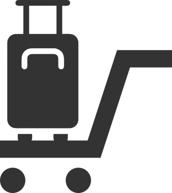 Web ve Grafiksel Tasarım için Minimalist Torba Simgesi Tasarım Biçimi Siyah ve Beyaz PNG