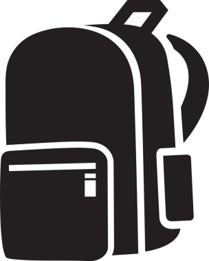 Web ve Grafiksel Tasarım için Minimalist Torba Simgesi Tasarım Biçimi Siyah ve Beyaz PNG